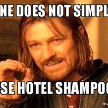 The Stages of Using Hotel Shampoo, Told Through Memes