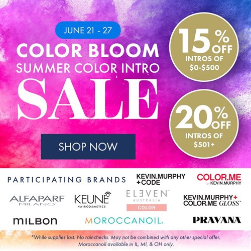 Spring Color Intro Sale 6/21-6/27