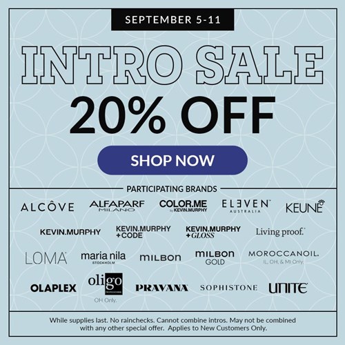 Intro Sale (9/5-9/11)