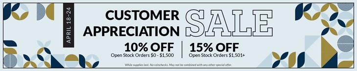 _CATEGORY Single Customer Appreciation Sale (4/18-4/24)