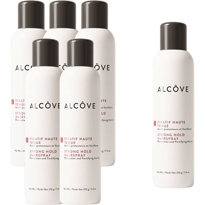 Alcôve Buy 5 STRONG HOLD HAIRSPRAY, Get 1 FREE! 6 pc.