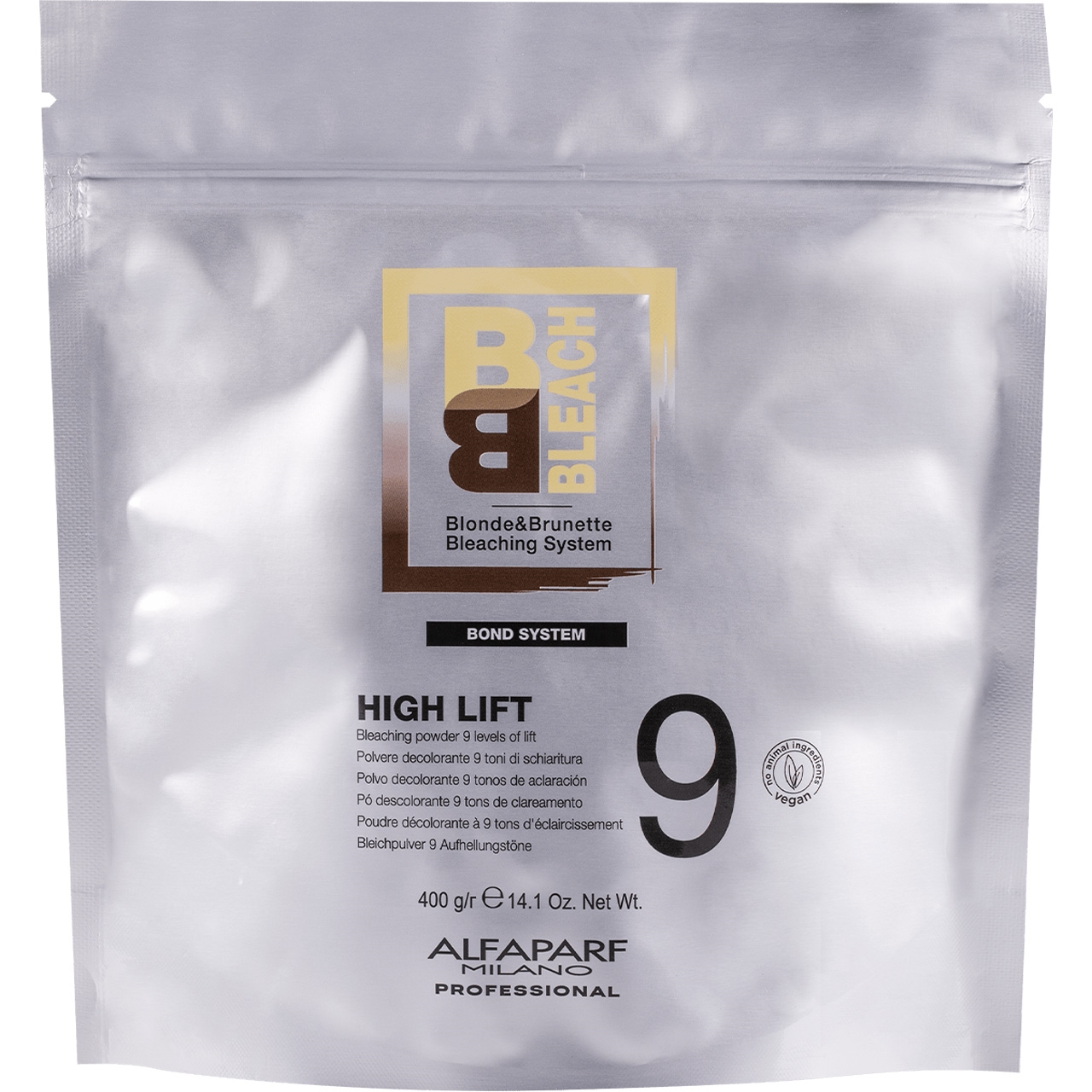 Alfaparf Milano BB Bleach Free Style Lift – Reconstraction Complex, 400 G Pulver Für Freihändiges Blondieren, Mit Weißem Lehm