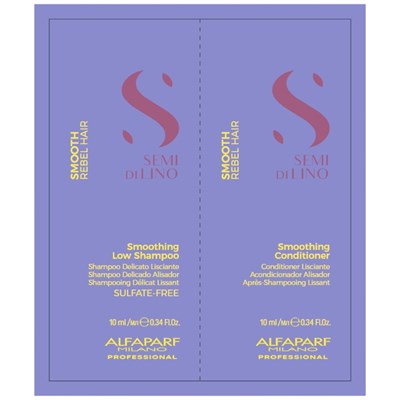 Alfaparf Milano Semi Di Lino Smooth Smoothing Shampoo & Conditioner 10 pk.