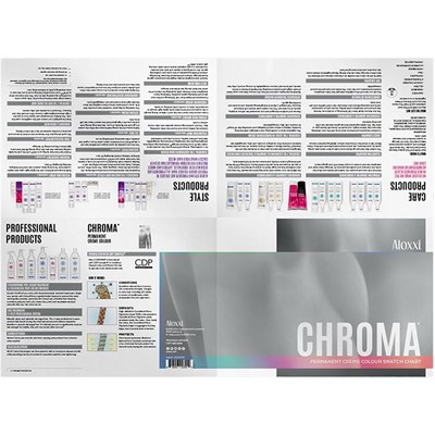 Aloxxi CHROMA Paper Swatch Chart