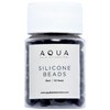 AQUA 5mm SILICONE BEADS - BLACK 150 pc.