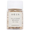 AQUA 5mm SILICONE BEADS - BLONDE 150 pc.