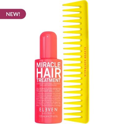 ELEVEN Australia Buy 1 Limited Edition Neon Miracle Hair Treatment, Get 1 Yellow Neon Comb FREE! 2 pc.