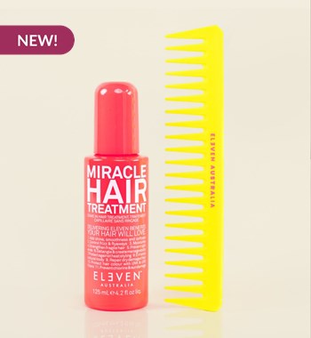 ELEVEN Australia Buy 1 Limited Edition Neon Miracle Hair Treatment, Get 1 Yellow Neon Comb FREE! 2 pc.