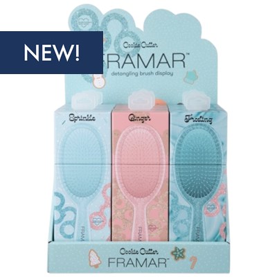 Framar Cookie Cutter Detangle Brush Display 9 pc.