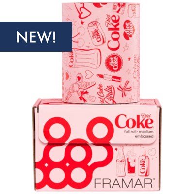 Framar Embossed Foil Roll Medium Diet Coke 320 ft.