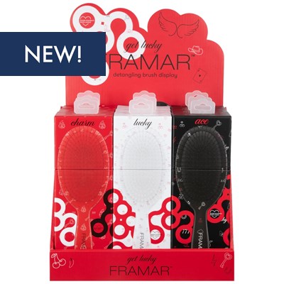 Framar Get Lucky Detangle Brush Display 9 pc.