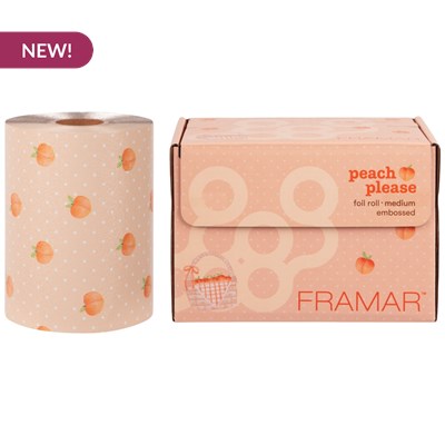 Framar Peach Please Embossed Roll 320 ft.