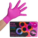 Framar Pink Paws Powder Free Nitrile Gloves Medium