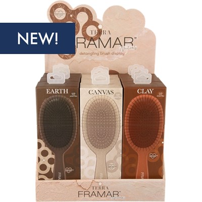 Framar Terra Detnalge Brush Display 9 pc.