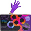 Framar Purple Palms Nitrile Gloves Large