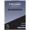 Fromm Reusable Latex Gloves, 12 pack - Black Large