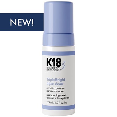 K18 TripleBright purple shampoo 4.2 Fl. Oz.