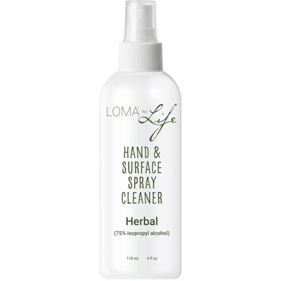 LOMA Hand & Surface Spray Cleaner with Aloe 75% Isopropyl Alcohol 4 Fl. Oz.