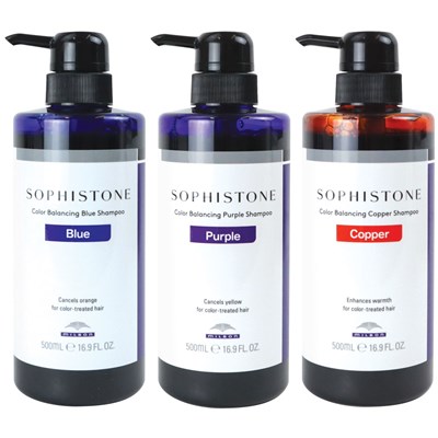 Milbon SOPHISTONE Color Balancing Shampoo Starter Kit 3 pc.