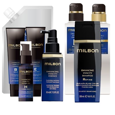 Milbon GOLD Scalp Care Kit 52 pc.
