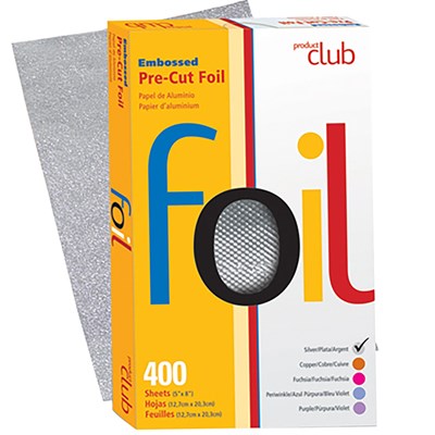 Product Club Embossed Pre-Cut Foil Silver - 5 inch x 8 inch 400 ct.