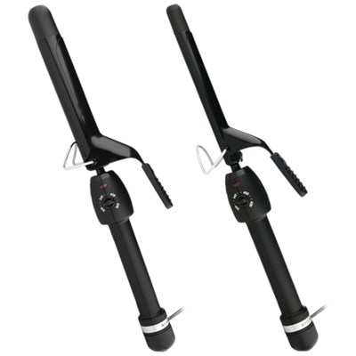 StyleCraft Stay-Temp Curling Iron Bundle 1 inch and 0.58 inch 2 pc.